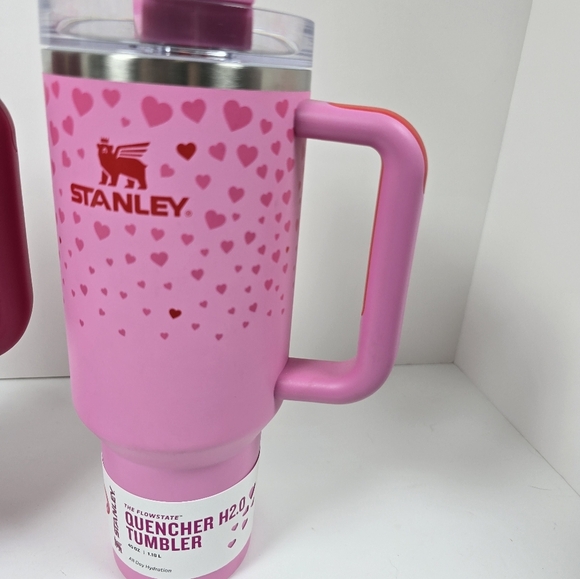 Stanley 2025 Target Pink Hearts And Berry Glitter Starbuck 2024  Tumbler Nwt - Picture 4 of 14